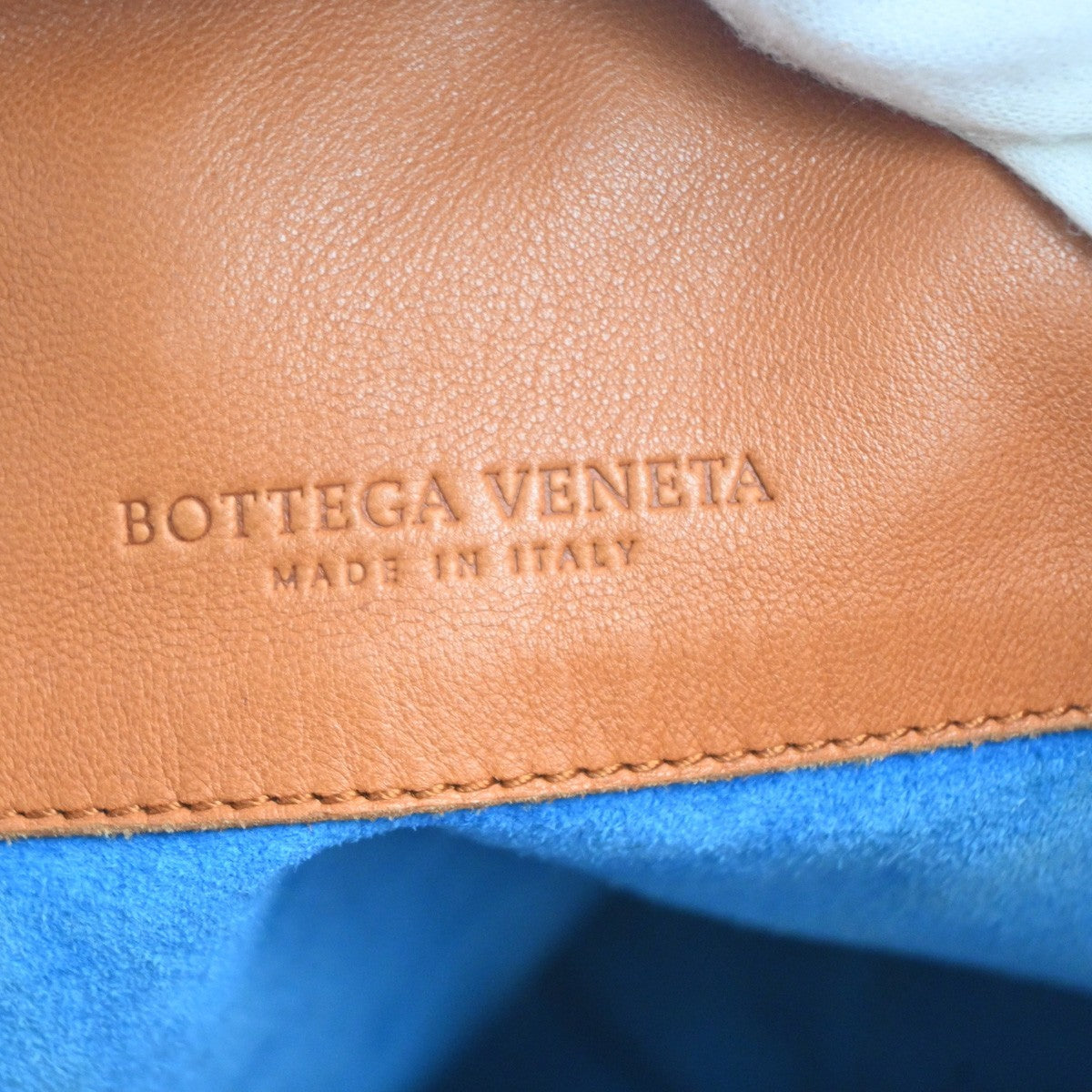 BOTTEGA VENETA Logo Intrecciato Shoulder Hand Bag Leather Orange Italy 89KC708