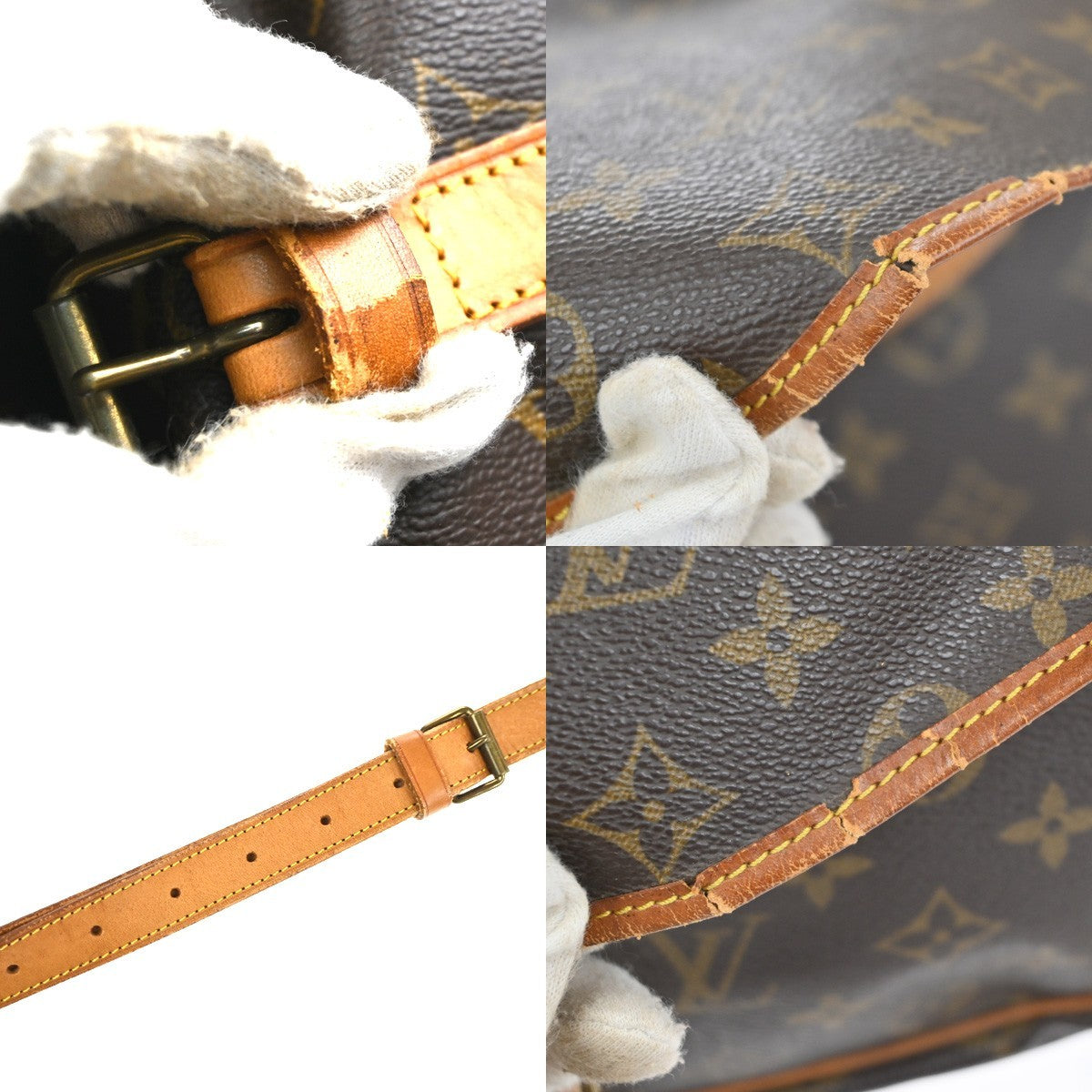 LOUIS VUITTON Saumur 35 Shoulder Bag Monogram Leather BN France M42254 83KC992