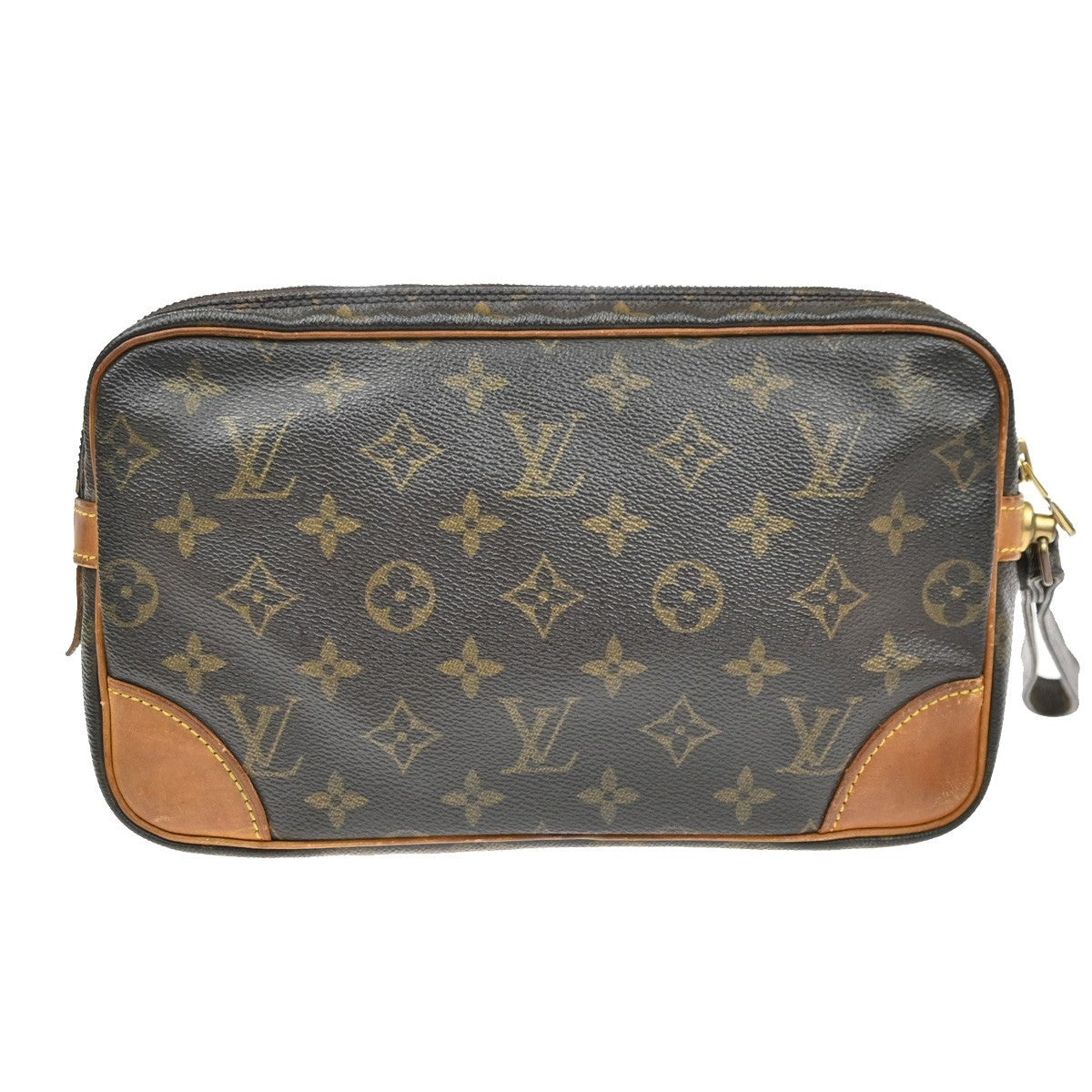 LOUIS VUITTON Marly Dragonne GM Clutch Hand Bag Monogram Brown M51825 60SA022