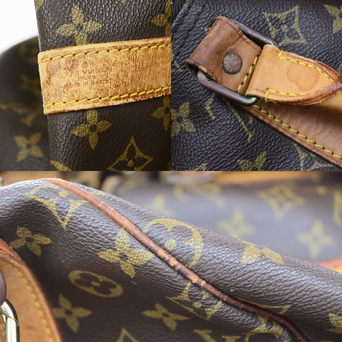 LOUIS VUITTON Keepall Bandouliere 55 2Way Hand Bag Monogram Brown M41414 79MA701