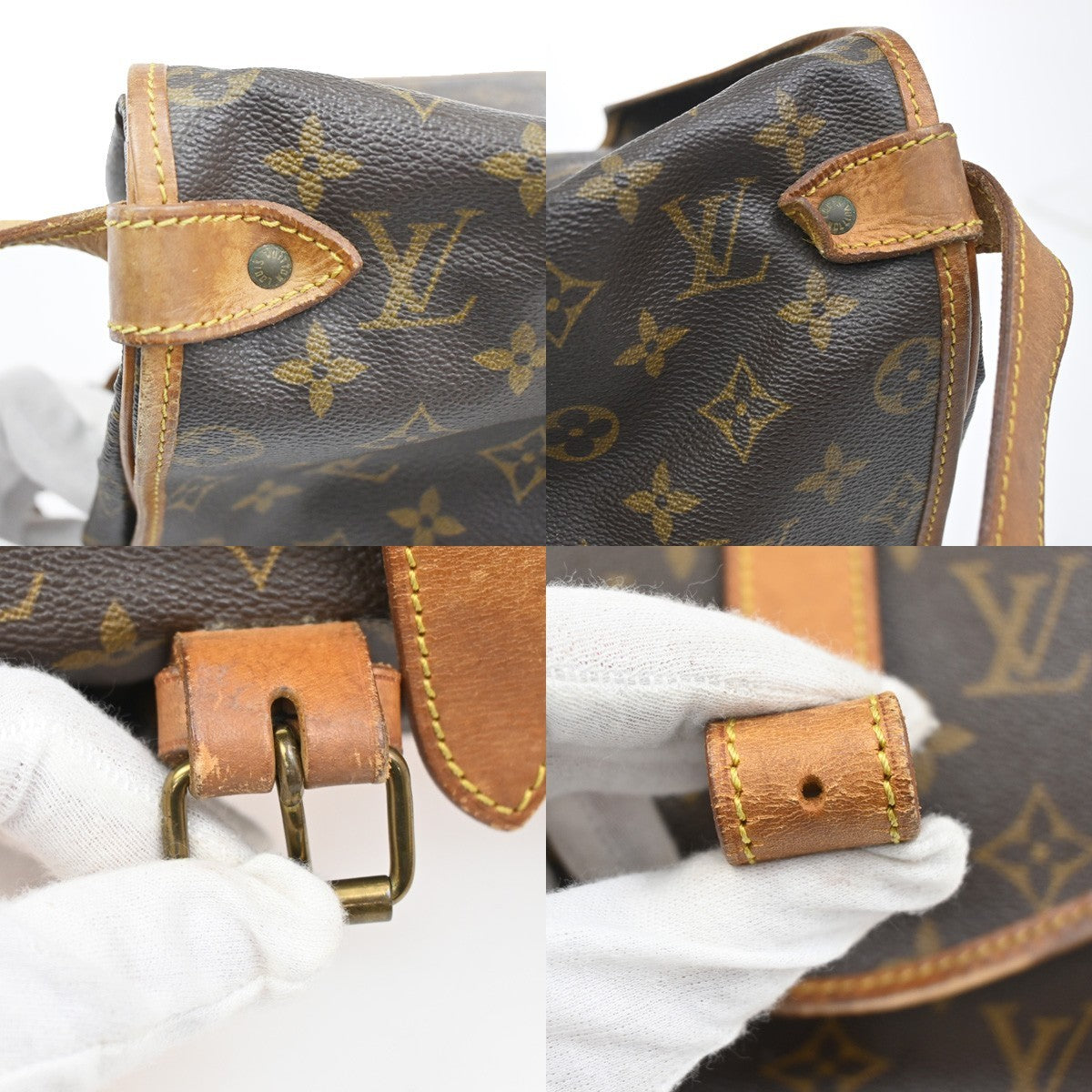 LOUIS VUITTON Saumur 35 Shoulder Bag Monogram Leather BN France M42254 70KC533