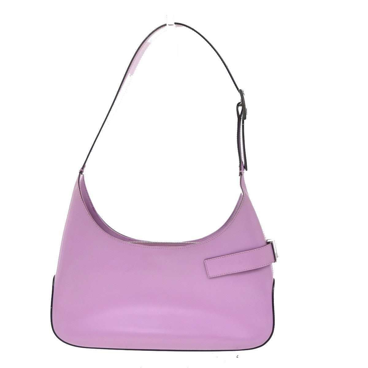 SALVATORE FERRAGAMO Gancini Hobo Shoulder Bag Leather Purple SHW Italy 62ZA306