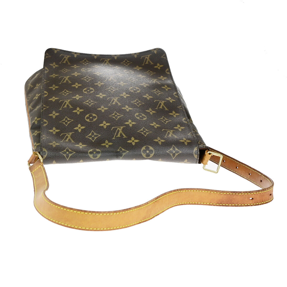 LOUIS VUITTON Musette Shoulder Bag Monogram Leather Brown France M51256 67SJ465