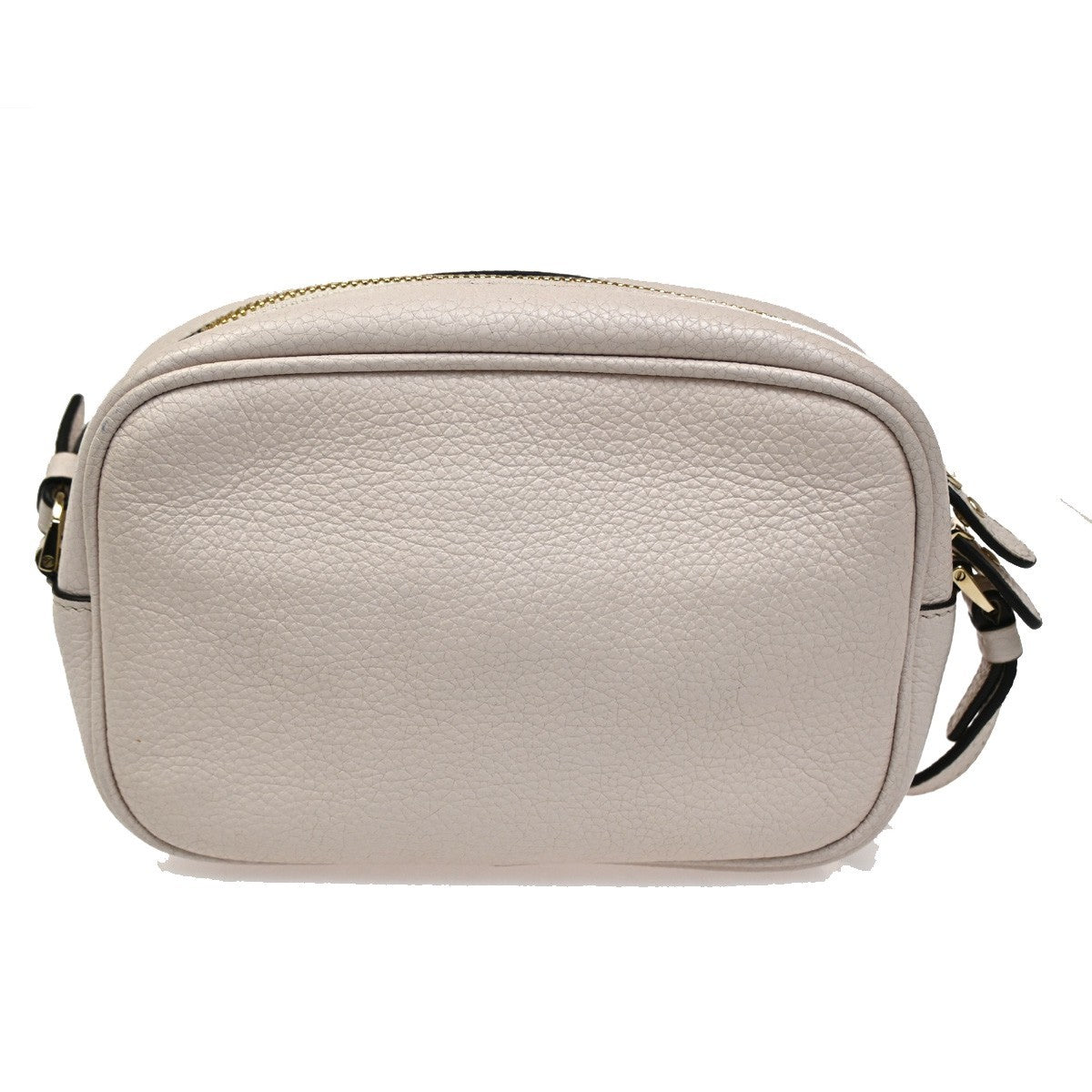 SALVATORE FERRAGAMO Logo Gancini Mini Shoulder Bag Leather White GWH 38KC405