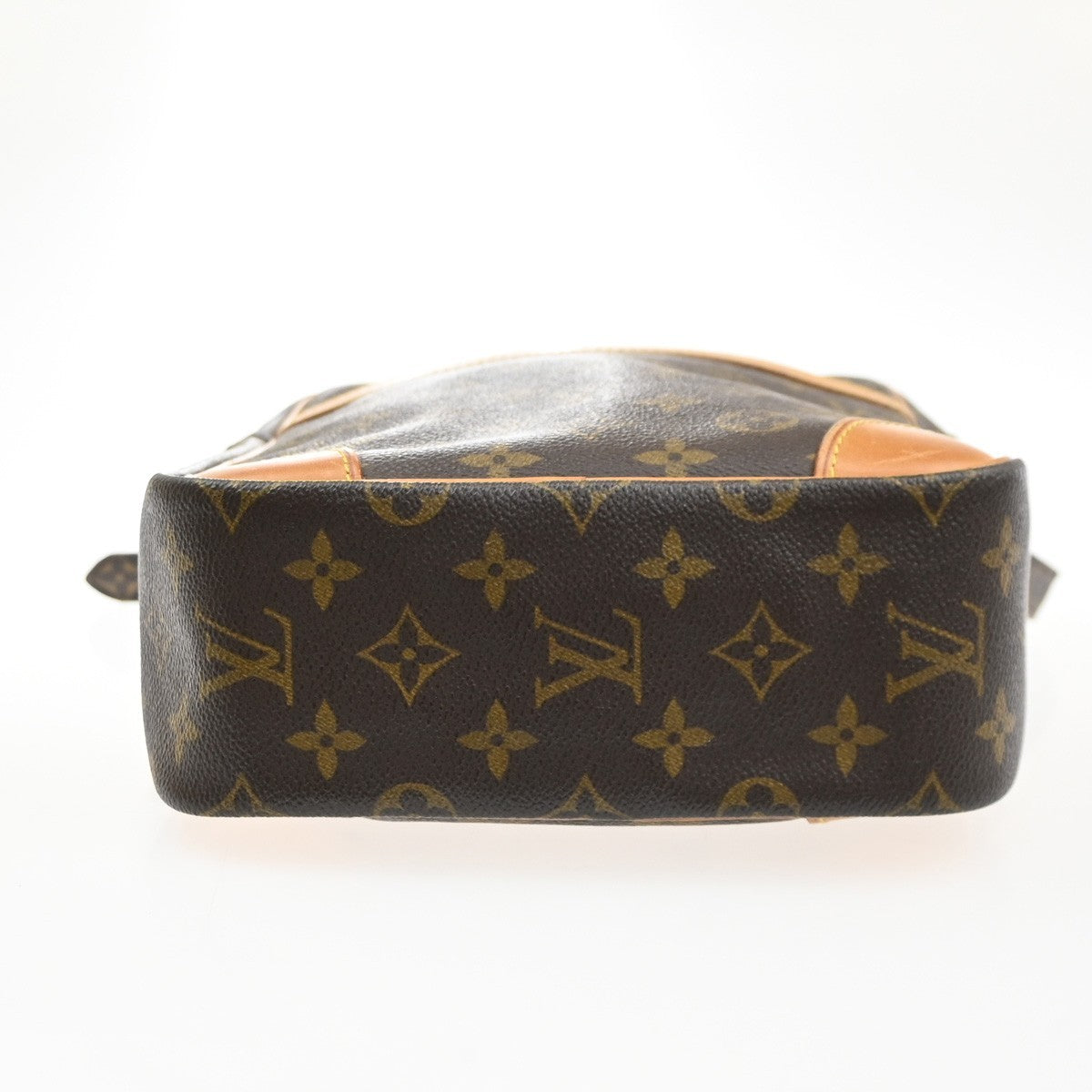 LOUIS VUITTON Logo Danube MM Shoulder Bag Monogram Leather Brown M45264 86SA147