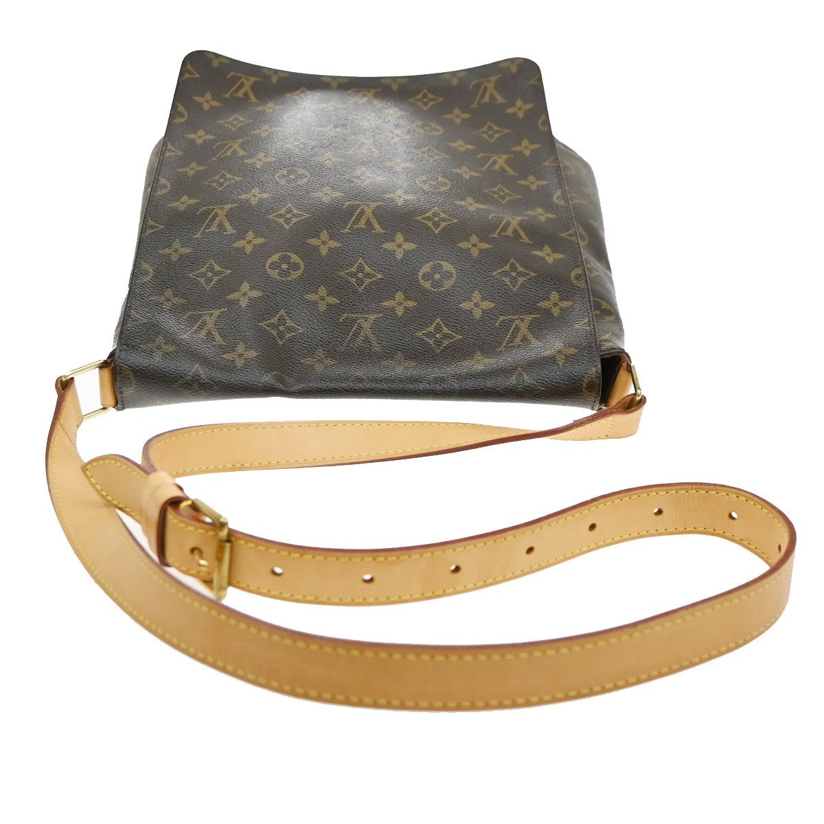 LOUIS VUITTON Musette Shoulder Bag Monogram Leather Brown France M51256 74PA030