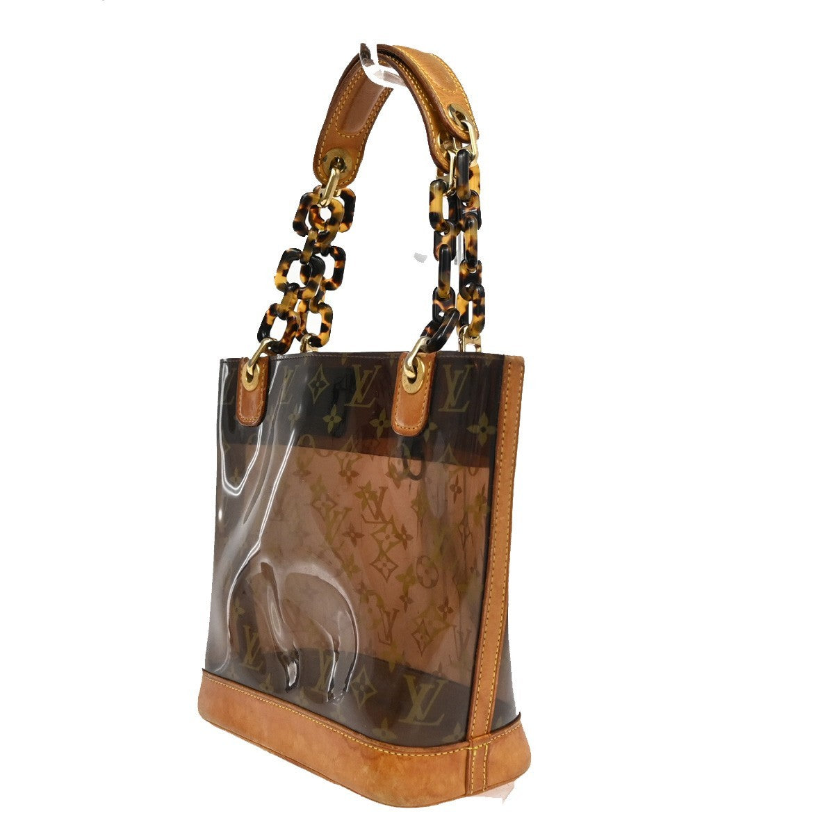 LOUIS VUITTON Cabas Ambre PM Chain Shoulder Bag Monogram Vinyl BN M92502 72KP041