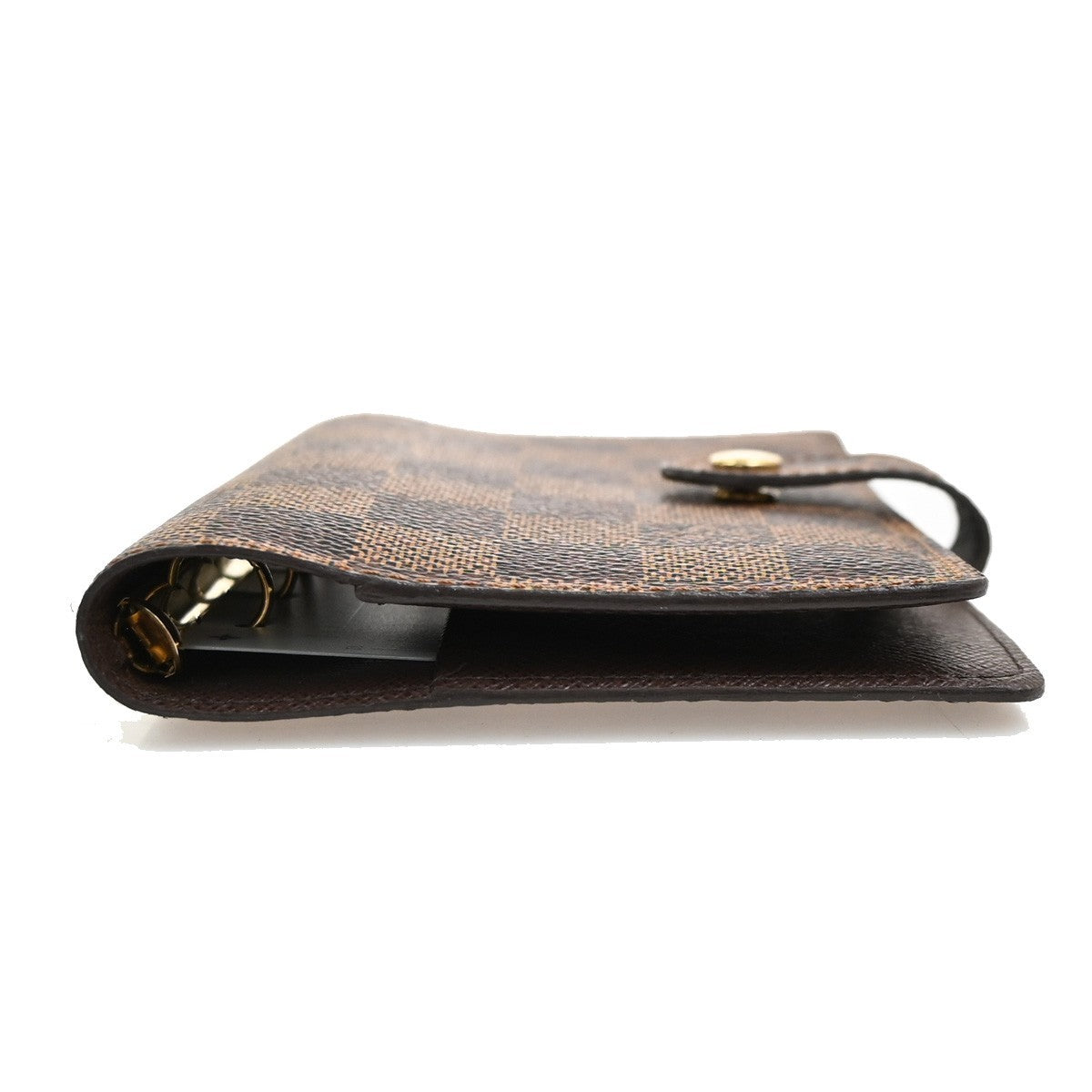 LOUIS VUITTON Agenda PM Cover Damier Ebene Leather Brown Spain R20700 62MA603