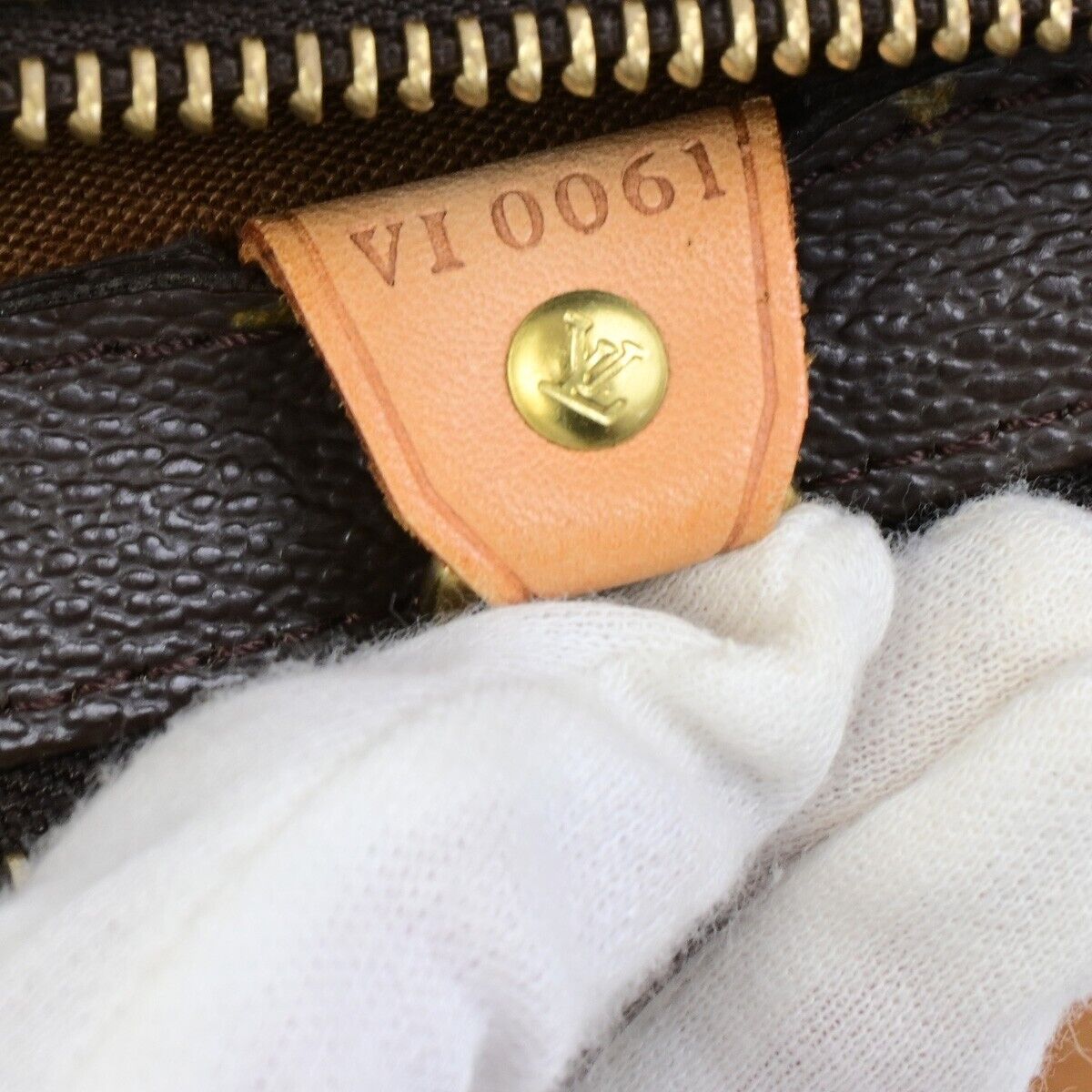 LOUIS VUITTON Cabas Piano Shoulder Bag Monogram Leather Brown M51148 88ED497