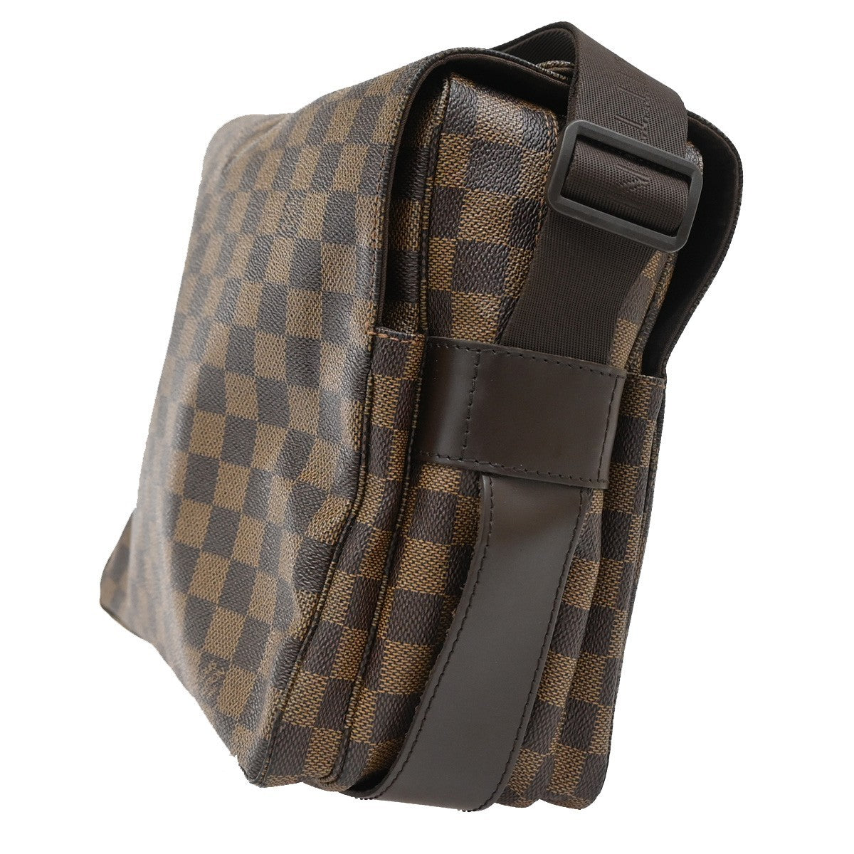 LOUIS VUITTON Naviglio Shoulder Bag Damier Ebene Leather Brown N45255 90TA040