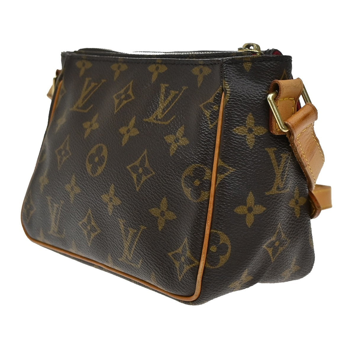 LOUIS VUITTON Viva Cite PM Shoulder Bag Monogram Leather Brown M51165 49MA011
