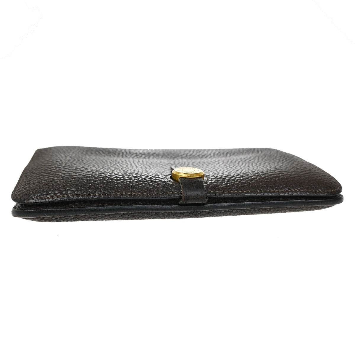 HERMES Logos Dogon GM Long Bifold Wallet Togo Leather Brown GHW 86YH814