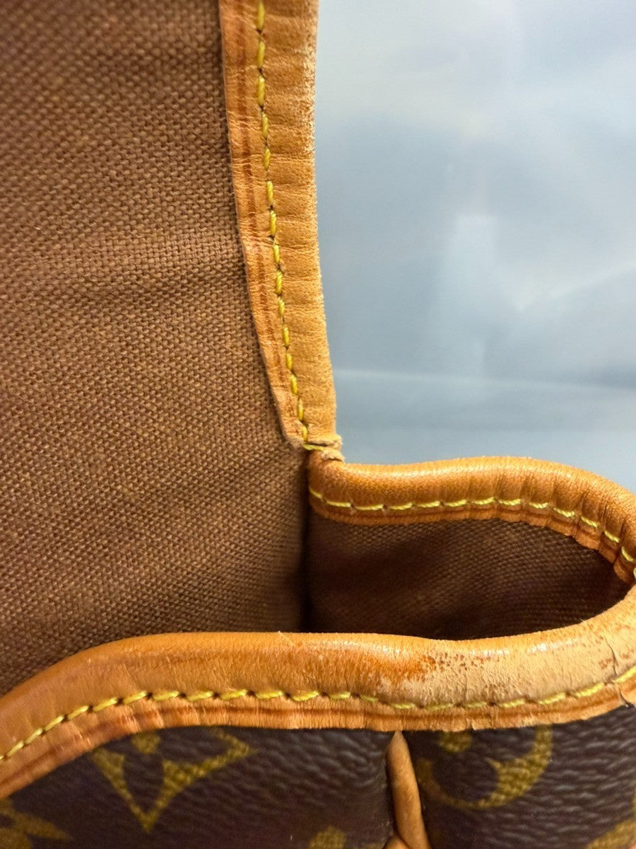 LOUIS VUITTON Gibeciere GM Shoulder Bag Monogram Leather Brown M42249 76YJ224