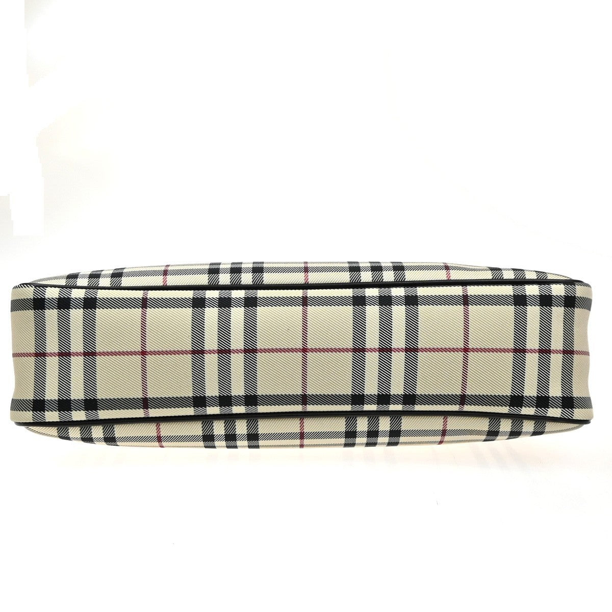 BUREBRRY logo Plaid print check Shoulder Bag Canvas  Leather  Brown  70RQ052