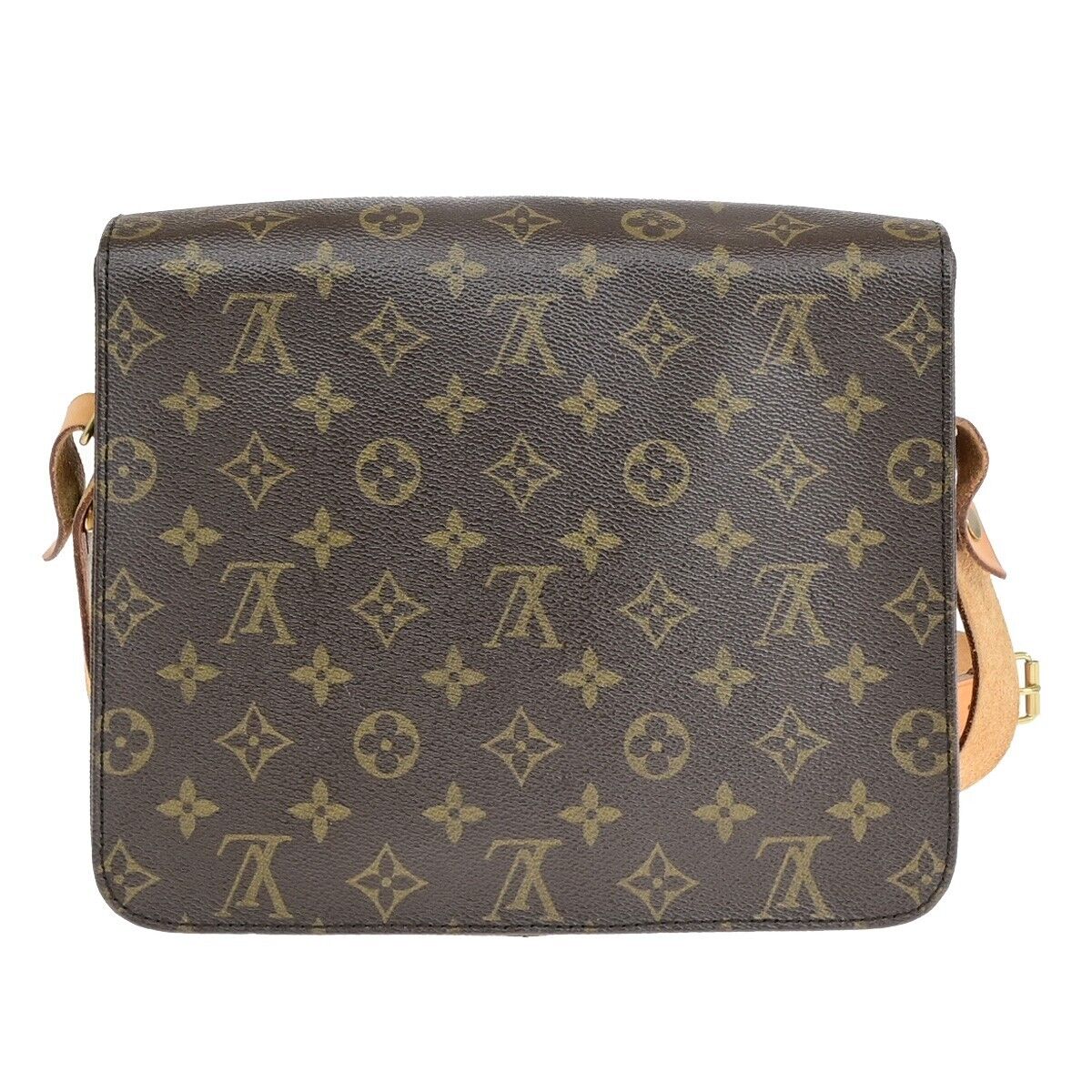 LOUIS VUITTON Cartouchiere GM Shoulder Bag Monogram Leather Brown M51252 75EB332