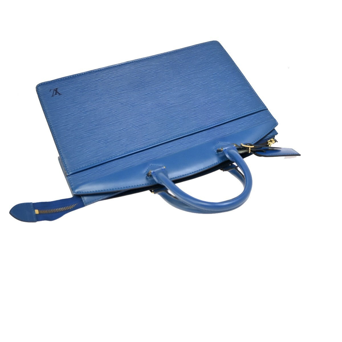 LOUIS VUITTON LV Logo Riviera Hand Bag Epi Leather Blue France M48185 67EE771