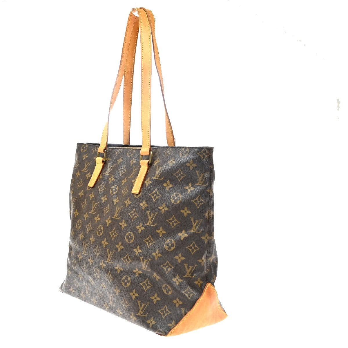 LOUIS VUITTON Cabas Mezzo Shoulder Bag Monogram Leather Brown M51151 77CA804