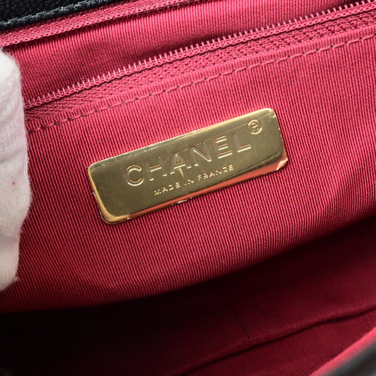 CHANEL 19 CC Logo Matelasse Chain 2Way Shoulder Hand Bag Leather BK GHW 728RK738