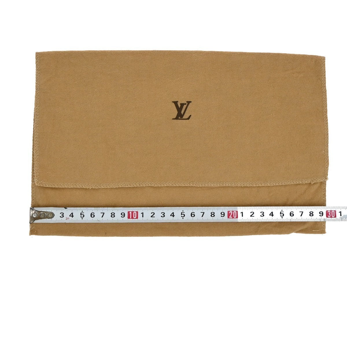 LOUIS VUITTON Logo 10 Set Dust Bag Drawstring Canvas Cotton Beige Brown 09KP231
