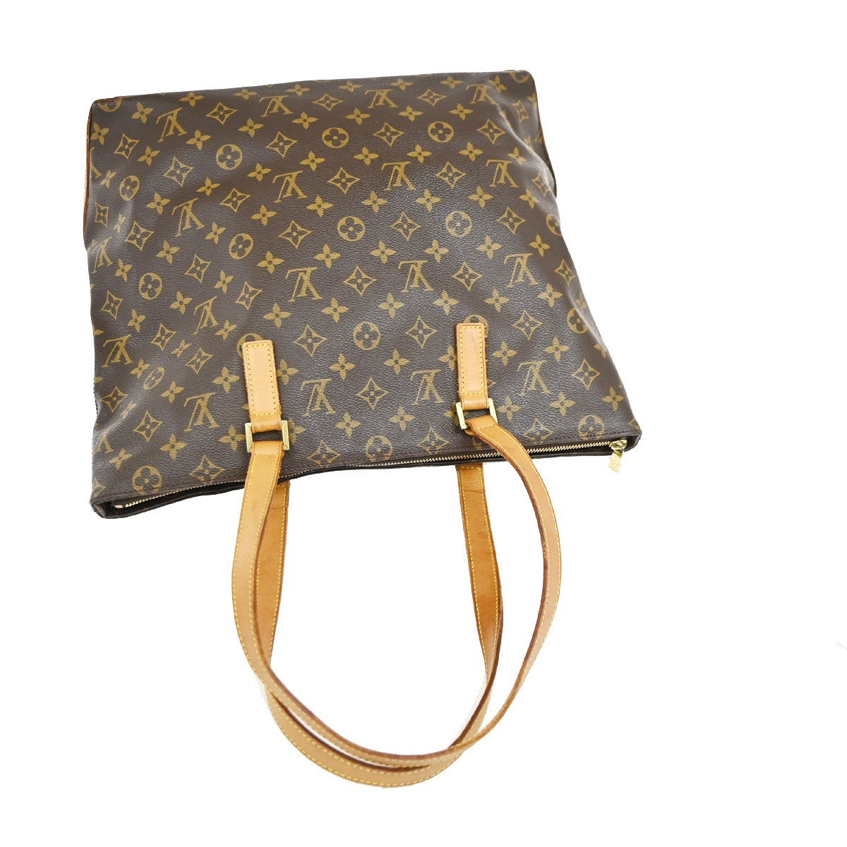 LOUIS VUITTON Cabas Mezzo Shoulder Bag Monogram Leather Brown M51151 77TA680