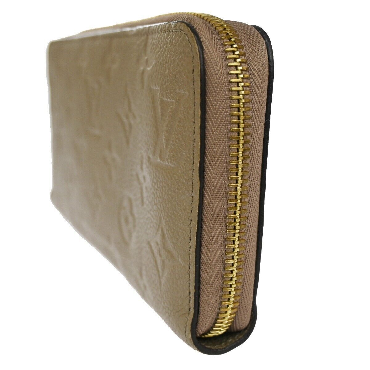 LOUIS VUITTON Zippy Wallet Long Bifold Monogram Empreinte Beige M60738 86YC013