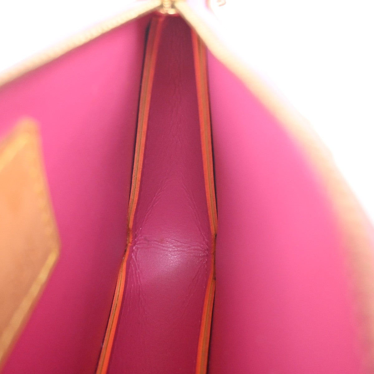 LOUIS VUITTON Lexington Hand Bag Monogram Vernis Fluo Orange M91906 62YJ200