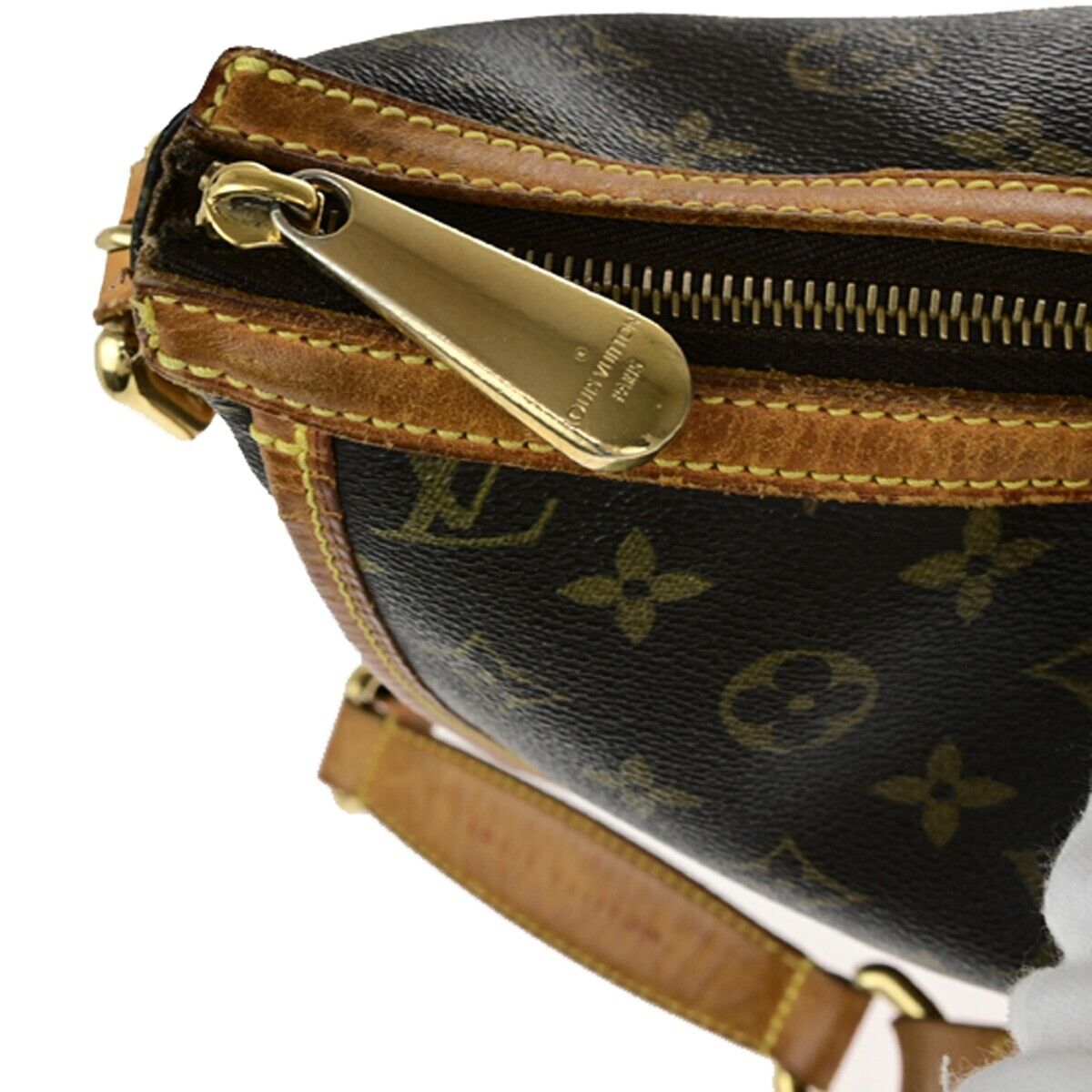 LOUIS VUITTON Tolum GM Shoulder Bag Monogram Leather Brown GHW M40075 37EC917