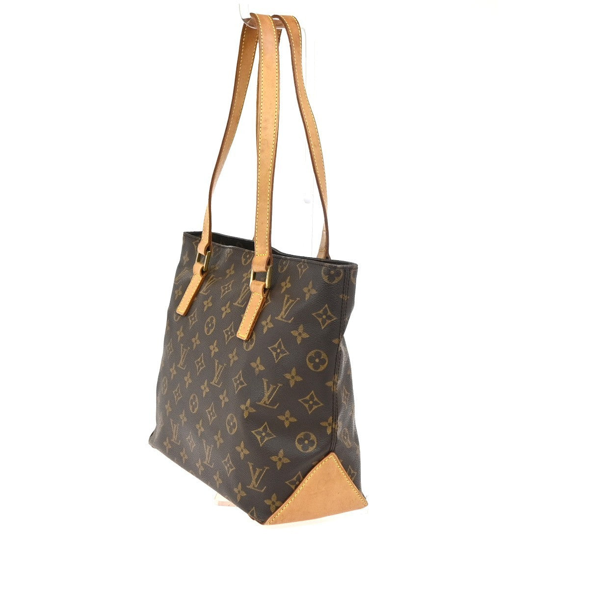 LOUIS VUITTON Cabas Piano Shoulder Bag Monogram Leather Brown M51148 93YJ044