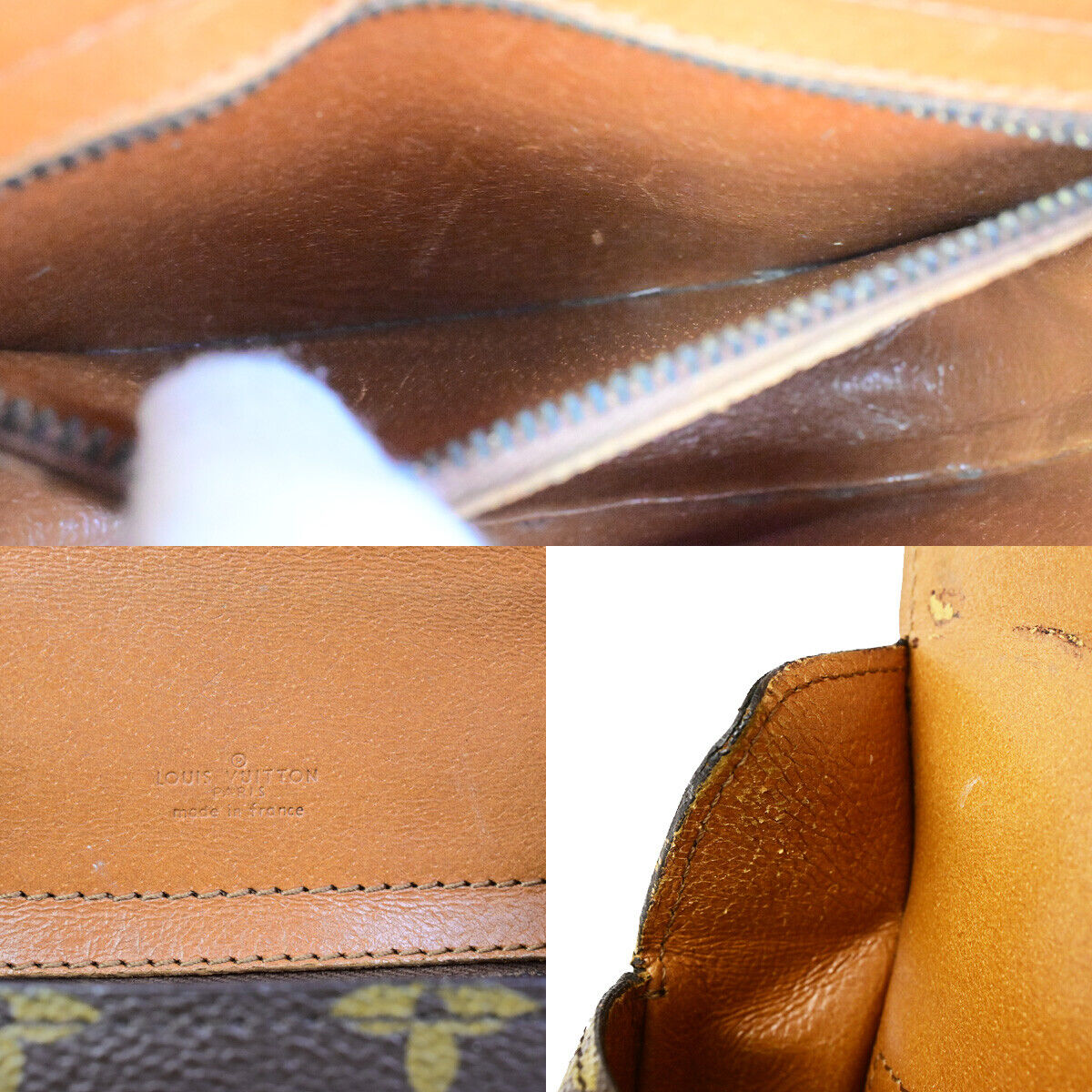 LOUIS VUITTON Saint Cloud MM Shoulder Bag Monogram Leather Brown M51243 62SJ498