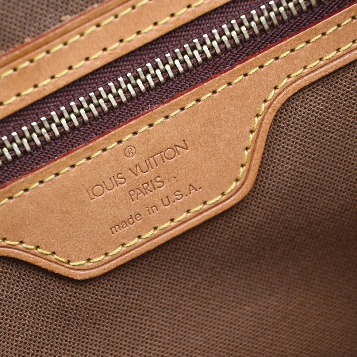 LOUIS VUITTON Cabas Piano Shoulder Bag Monogram Leather Brown M51148 95RF280