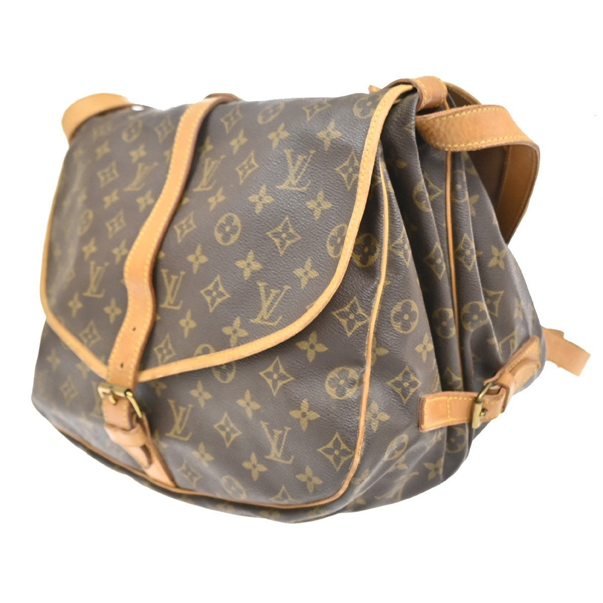 LOUIS VUITTON Saumur 35 Shoulder Bag Monogram Leather BN France M42254 84YJ109