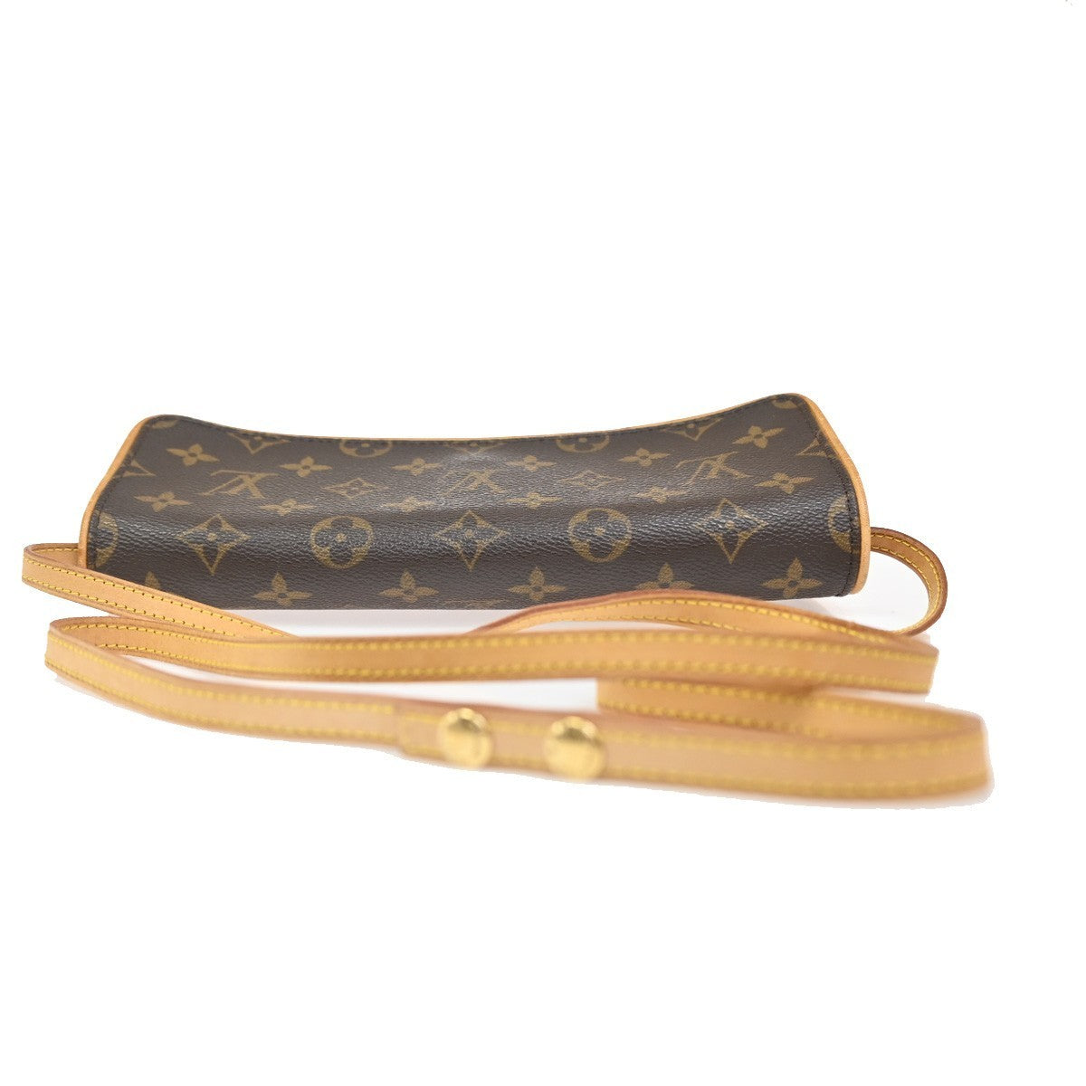 LOUIS VUITTON Pochette Twin GM 2Way Shoulder Bag Monogram Brown M51852 87MA274