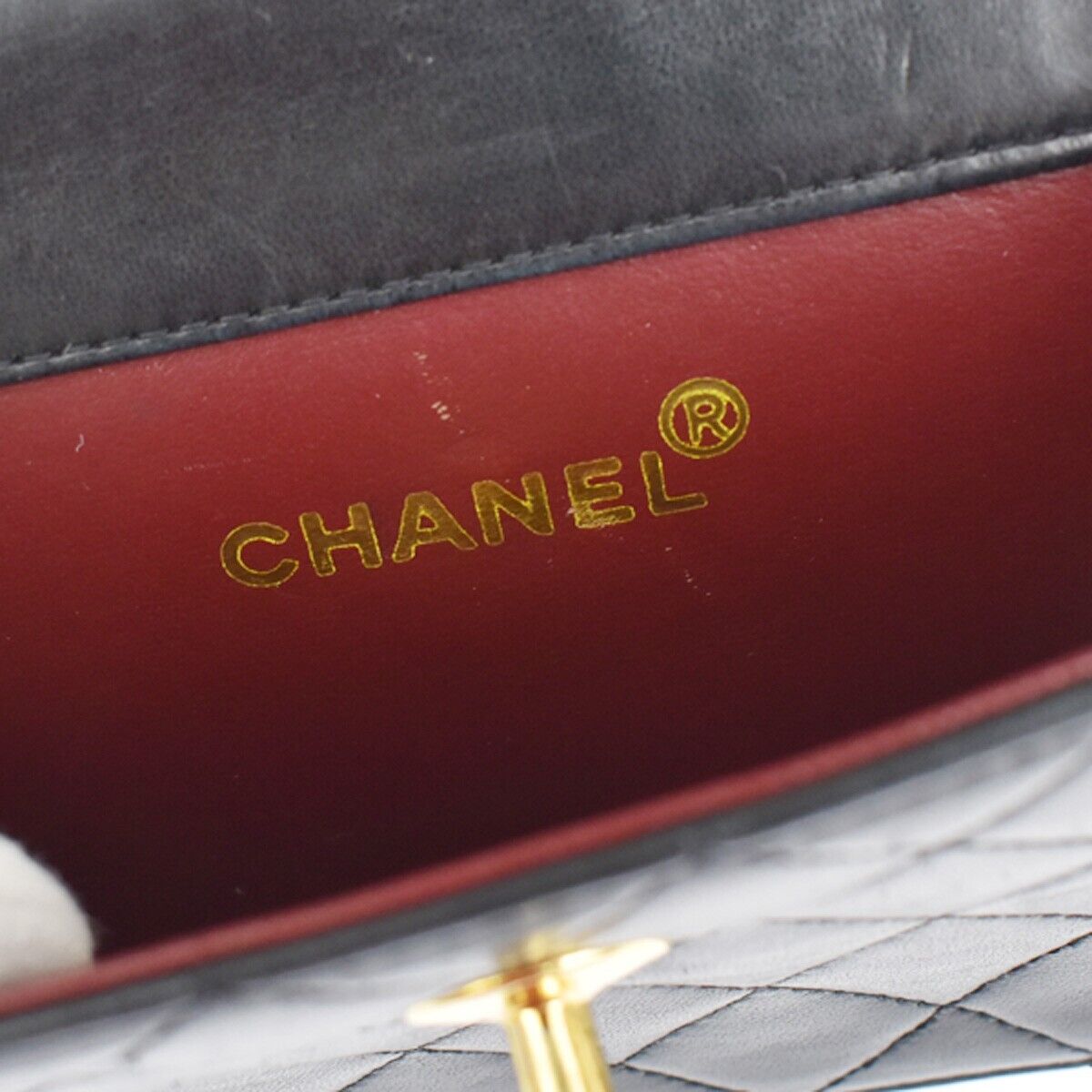 CHANEL CC Mini Matelasse Chain Shoulder Bag Leather Black GHW Vintage 386RC974