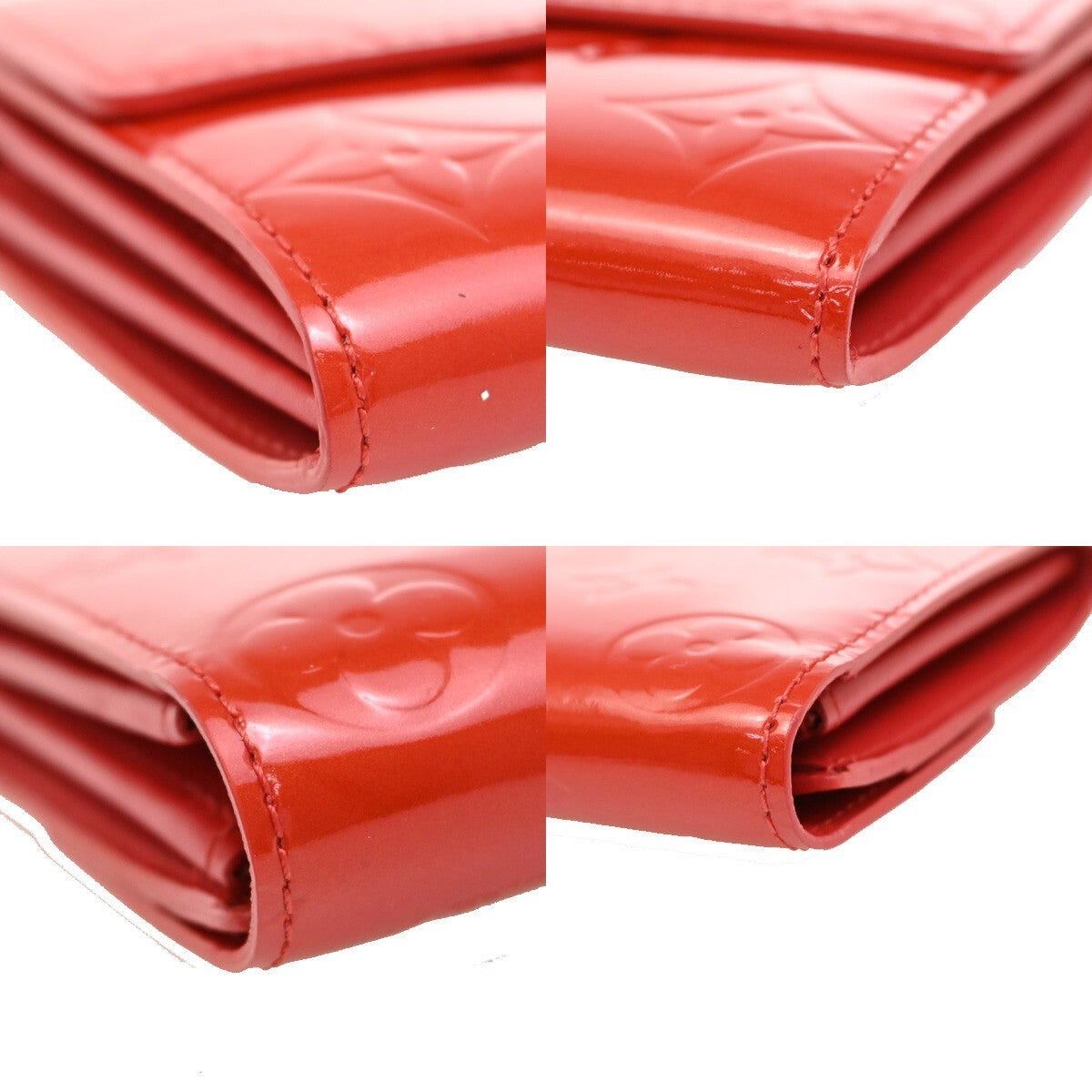 LOUIS VUITTON Portefeuille Monnaie Credit Long Wallet Vernis Pink M91236 05FB686