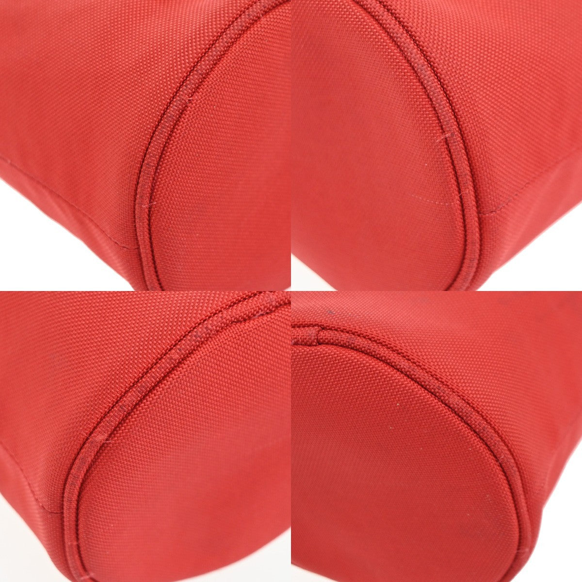 BALENCIAGA Weekend Bottle Holder Shoulder Bag Canvas Nylon RD BK Italy 34KC935