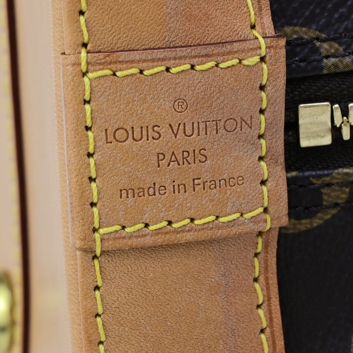 LOUIS VUITTON LV Logo Alma PM Hand Bag Monogram Leather BN France M53151 59ED044
