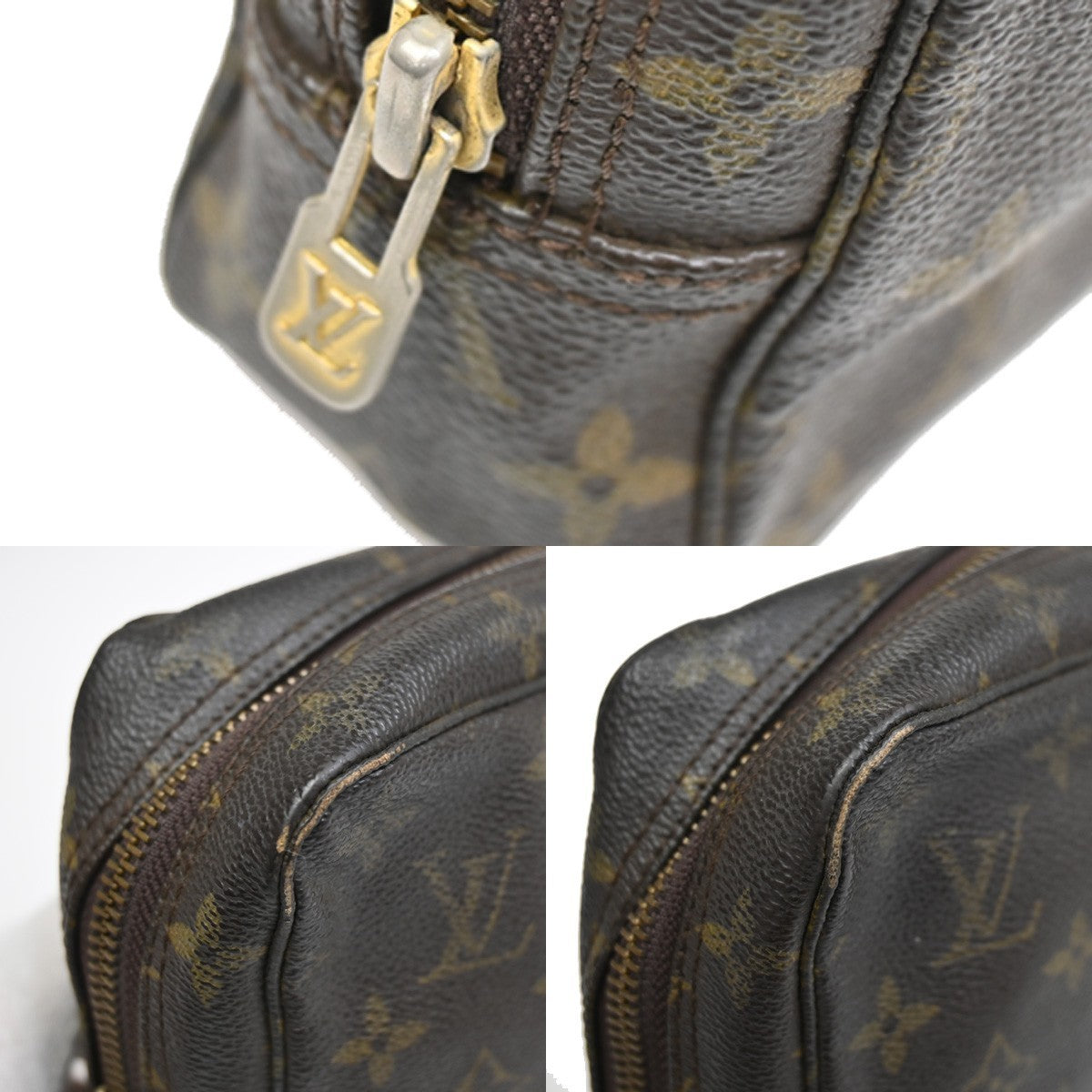 LOUIS VUITTON Trousse Toilette 23 Clutch Hand Bag Monogram Brown M47524 67CA232