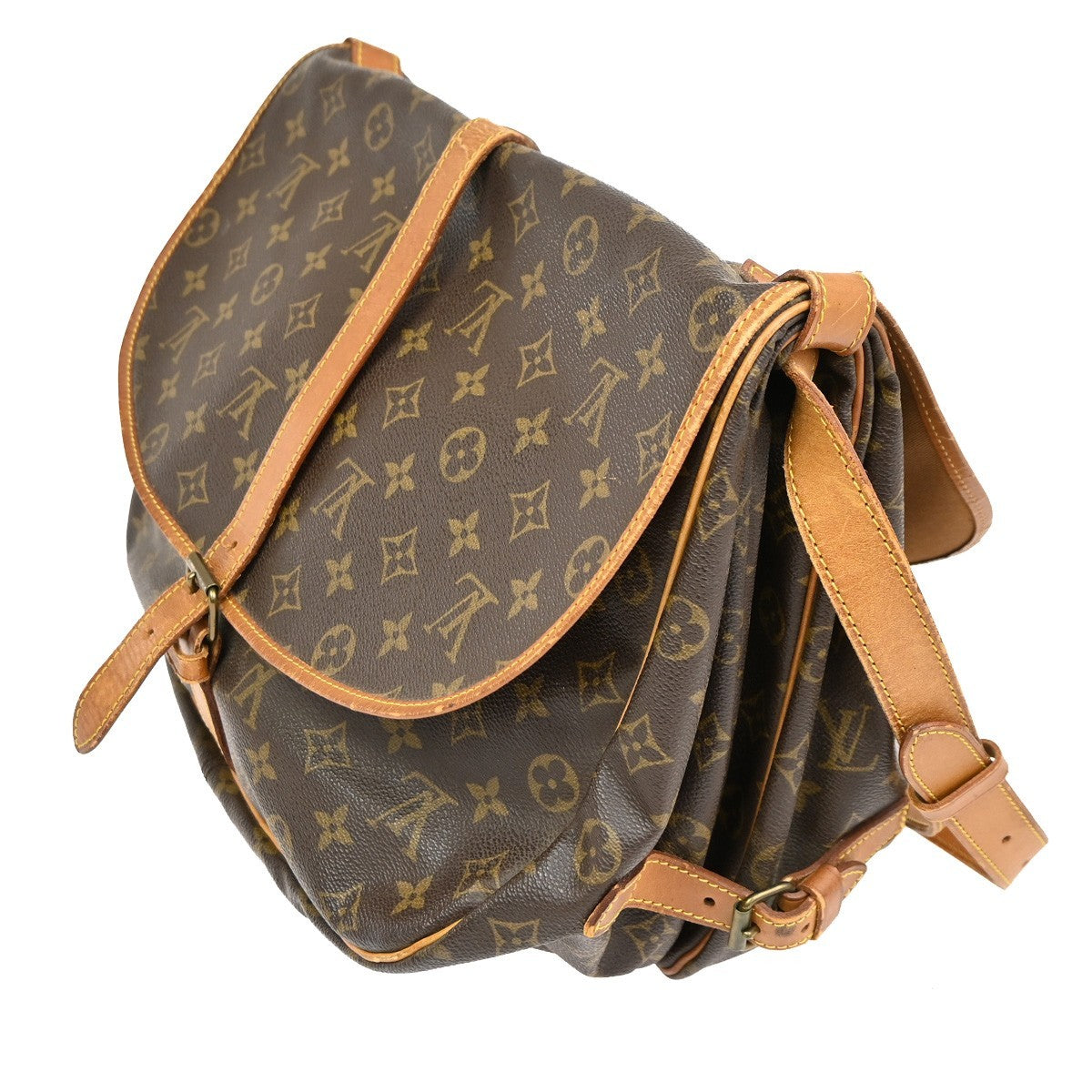 LOUIS VUITTON Saumur 35 Shoulder Bag Monogram Leather BN France M42254 83TA268