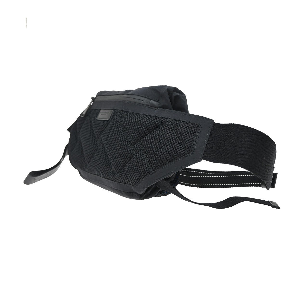 BOTTEGA VENETA Crossbody Belt Body Bag Nylon Black Blue Italy 82KB153