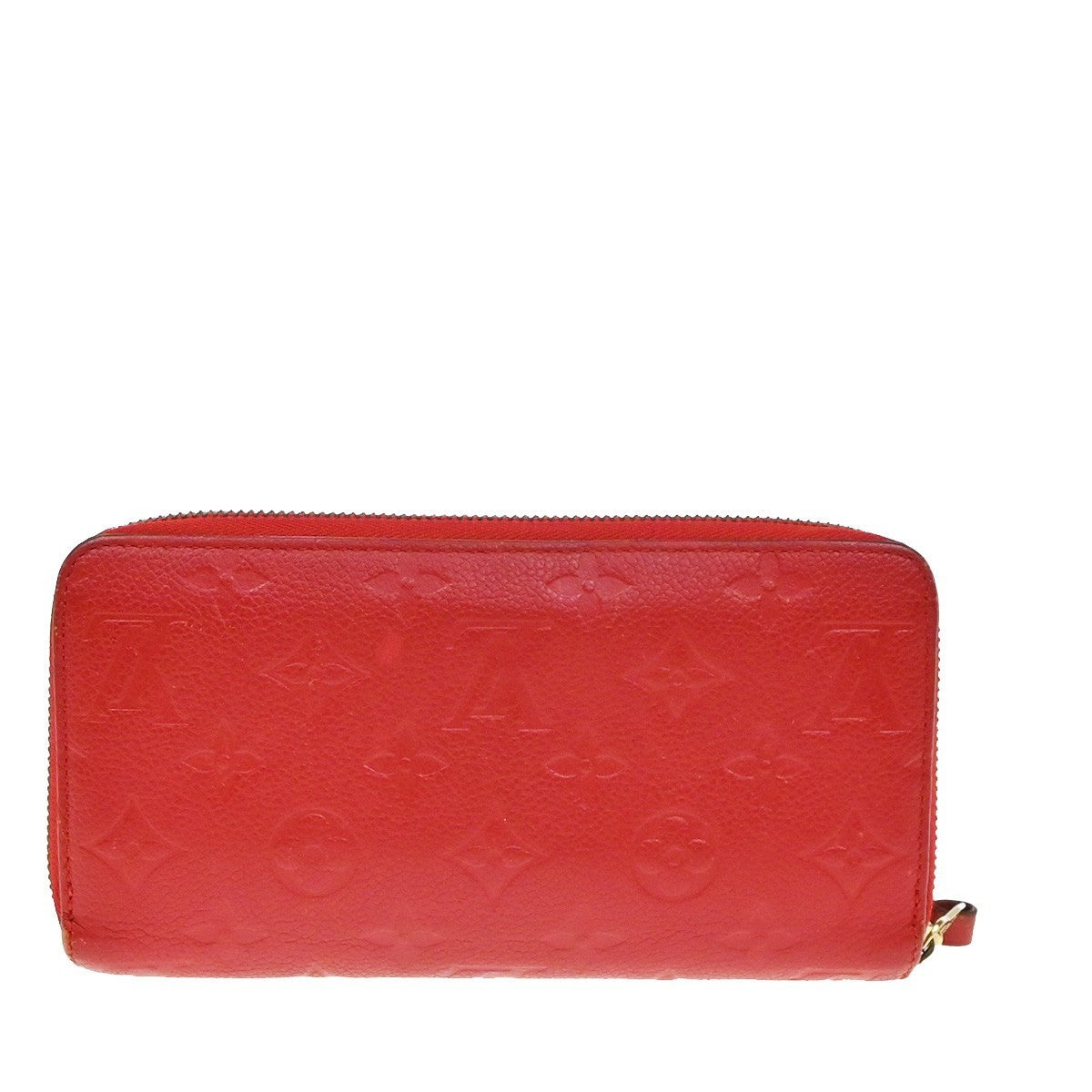 LOUIS VUITTON Zippy Wallet Long Wallet Monogram Empreinte Red M60737 62KP130