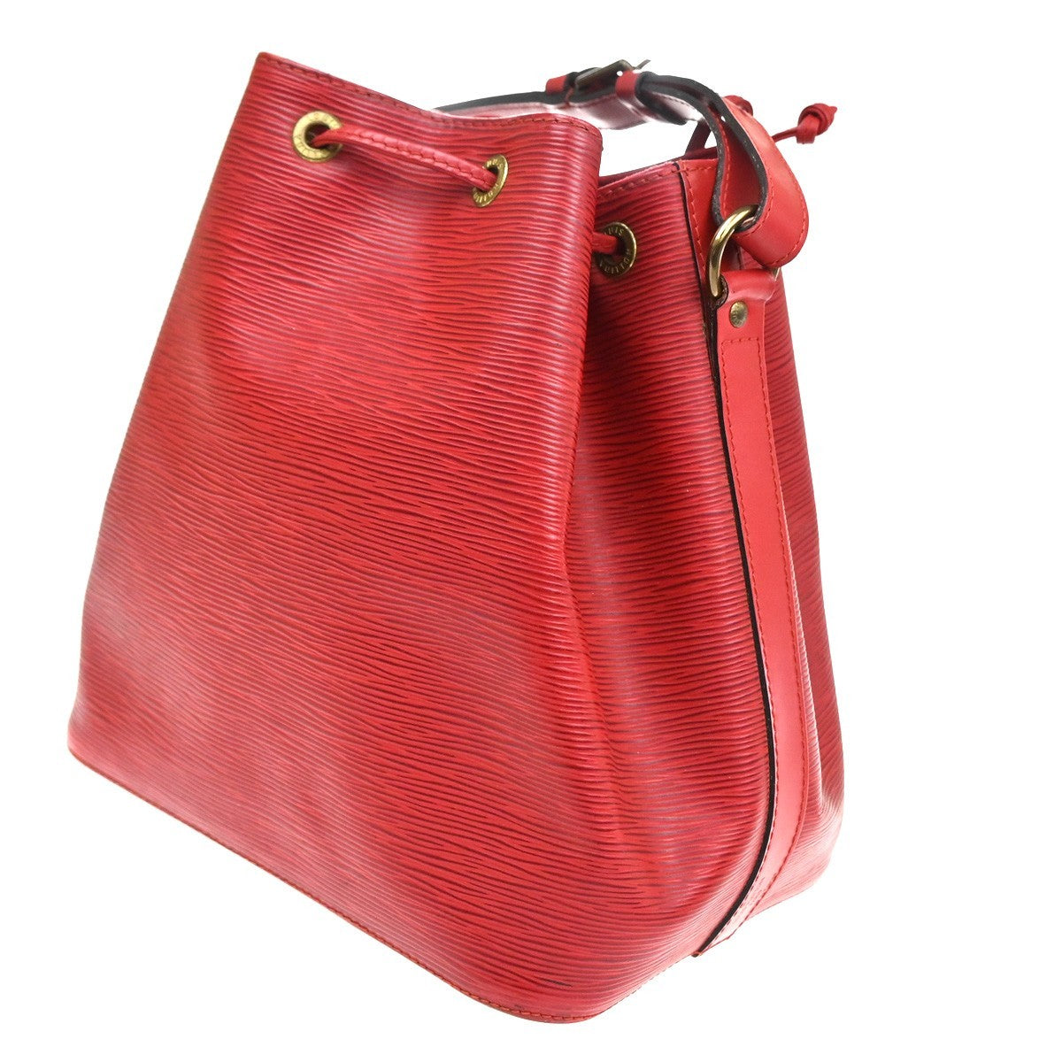 LOUIS VUITTON Petit Noe Drawstring Shoulder Bag Epi Leather Red M44107 82CA882