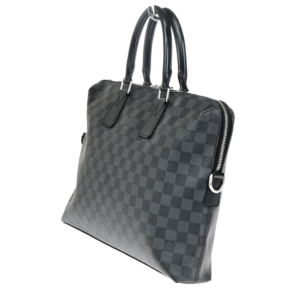 LOUIS VUITTON PDJ Hand Bag Damier Graphite Leather Black France N48224 18YE882