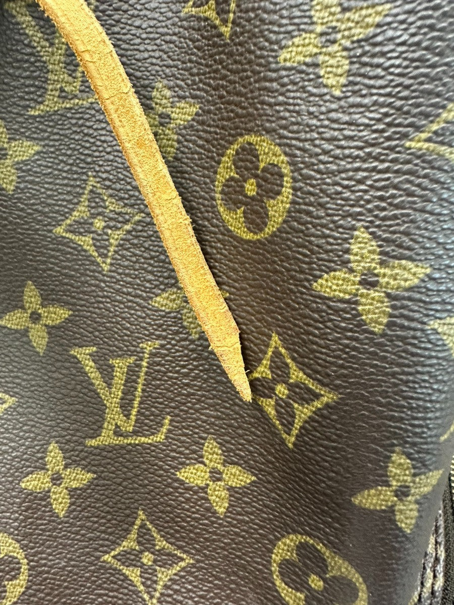 LOUIS VUITTON Montsouris GM Backpack Bag Monogram Leather Brown M51135 97CA777