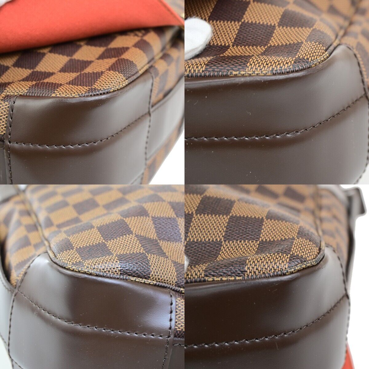LOUIS VUITTON Bastille Shoulder Bag Damier Ebene Leather Brown N45258 25FB189