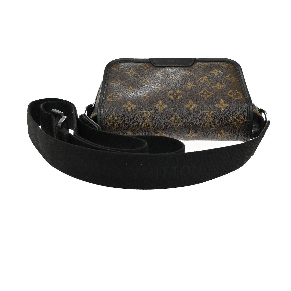 LOUIS VUITTON Bass PM Shoulder Bag Monogram Macassar Brown Black M56717 21EE303