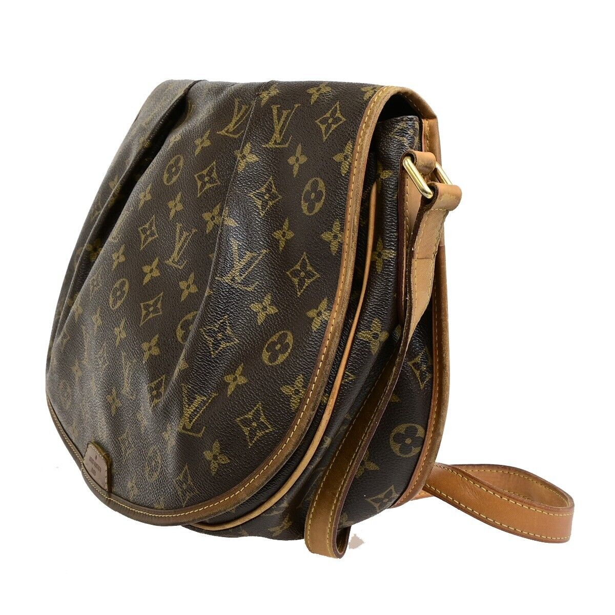 LOUIS VUITTON Menilmontant MM Shoulder Bag Monogram Leather BN M40473 31FB346