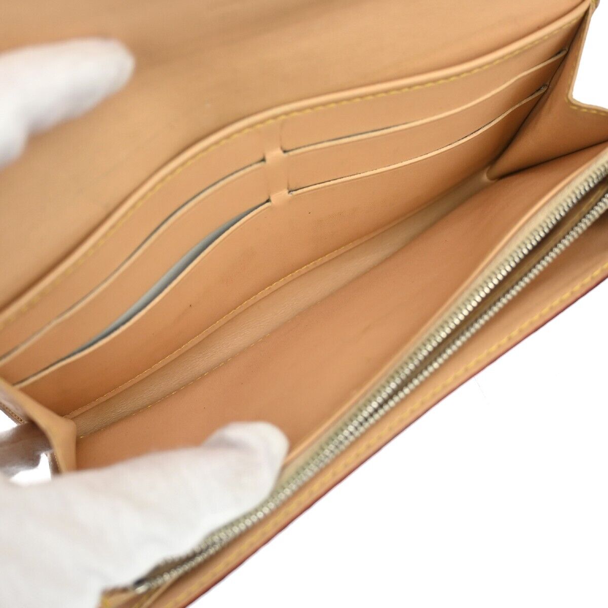 LOUIS VUITTON Sarah Long Bifold Wallet Monogram Multi Black Beige M93533 37GA258