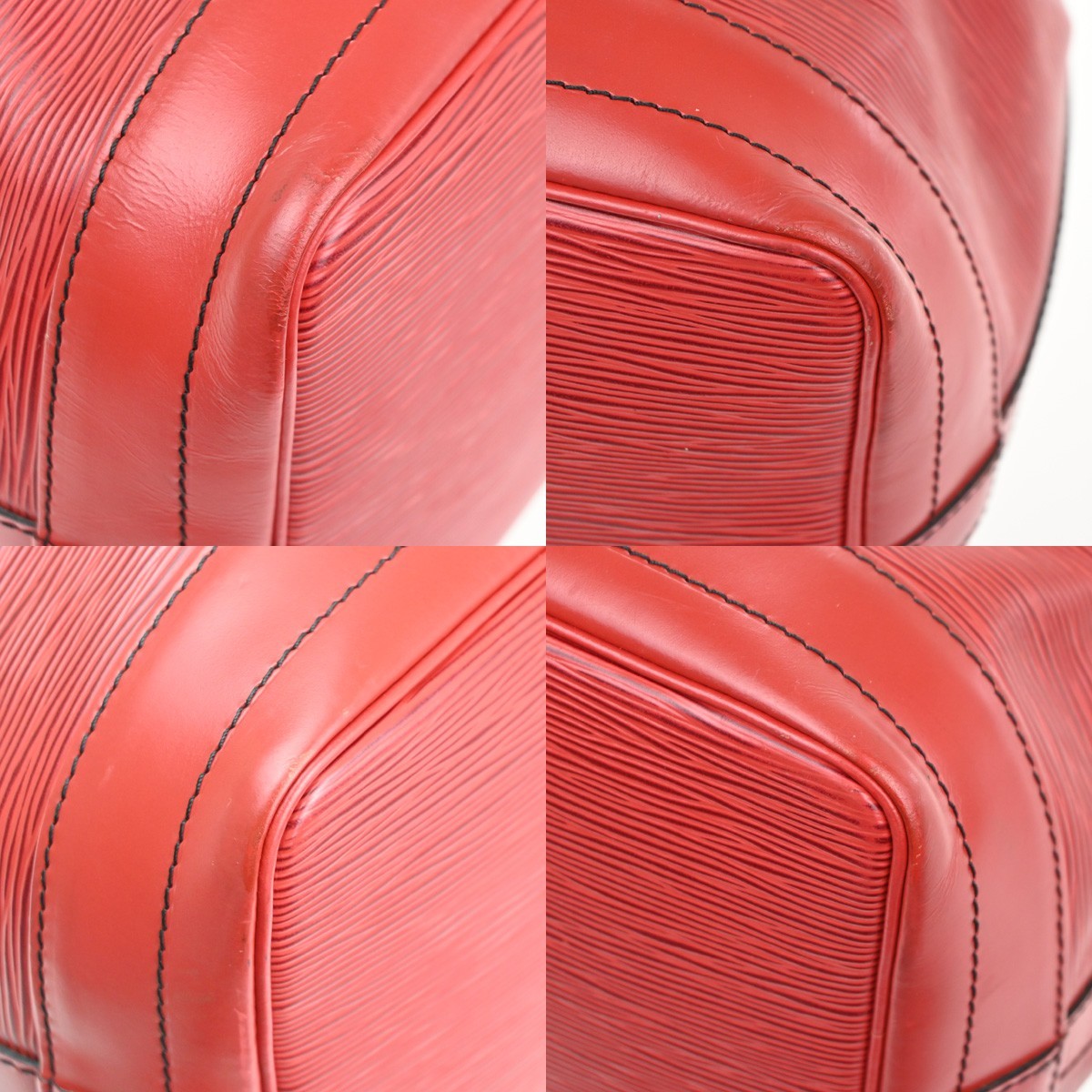 LOUIS VUITTON Noe Drawstring Shoulder Bag Epi Leather Red France M44007 32KD029