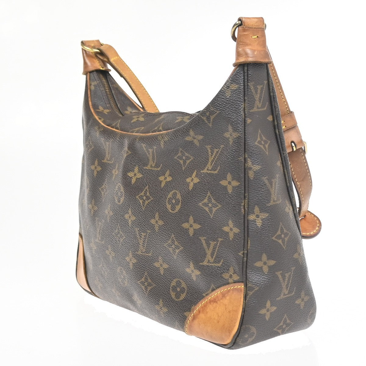 LOUIS VUITTON Boulogne 30 Shoulder Bag Monogram Leather Brown M51265 32KC796