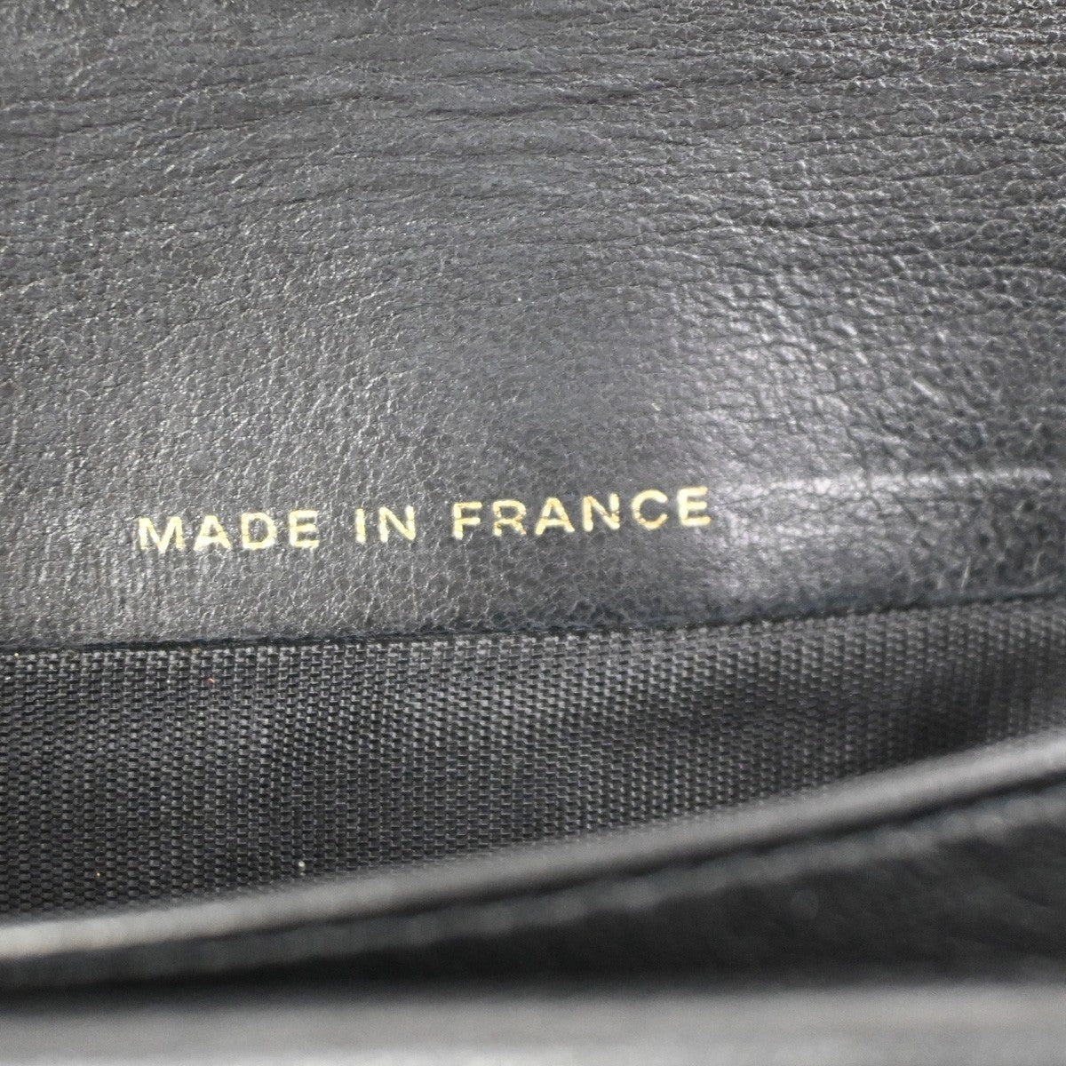 CHANEL CC Timeless Bifold Long Wallet Grained Leather Black GHW France 69KC691